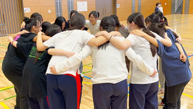 全学年合同球技大会の様子(歯科衛生学科)